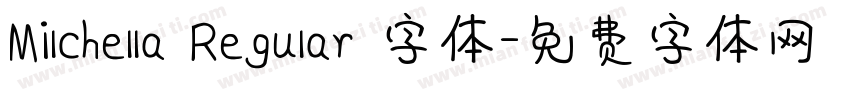 Milchella Regular 字体字体转换
